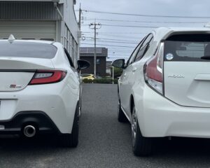 GR86とAQUA